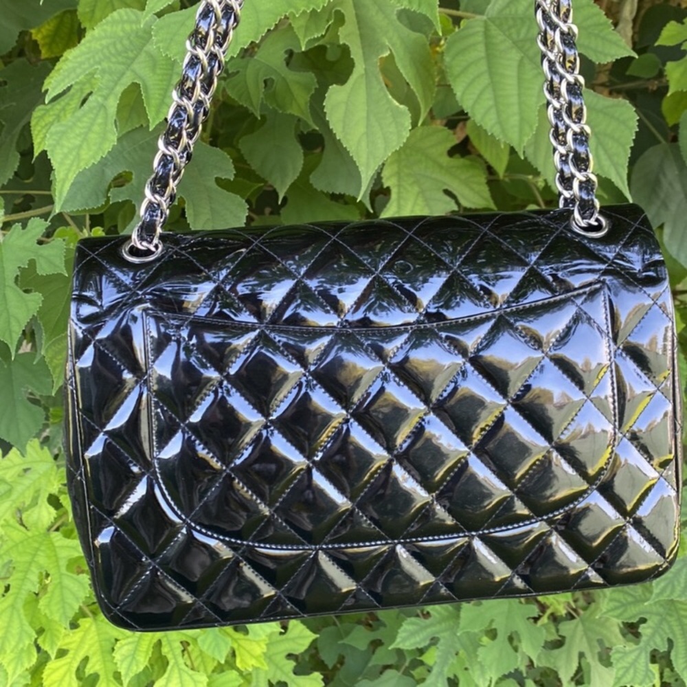 💎 JUMBO 💎 CHANEL DOUBLE FLAP QUILTED LUXURIOUS BAG - Picture 11 of 15